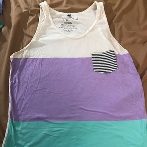 Cohesive & Co Color-blocked Pocket Tank Top -Large